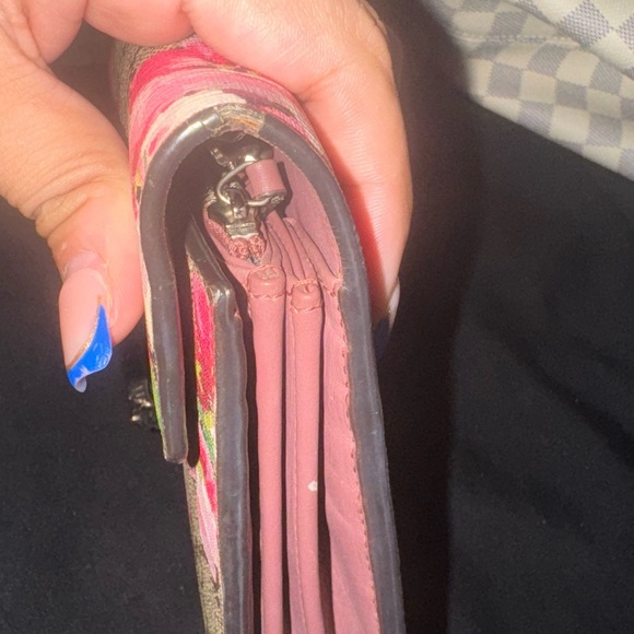 GG Supreme Monogram Blooms Mini Dionysus Chain Wallet Beige Multicolor Dry Rose - Picture 5 of 10